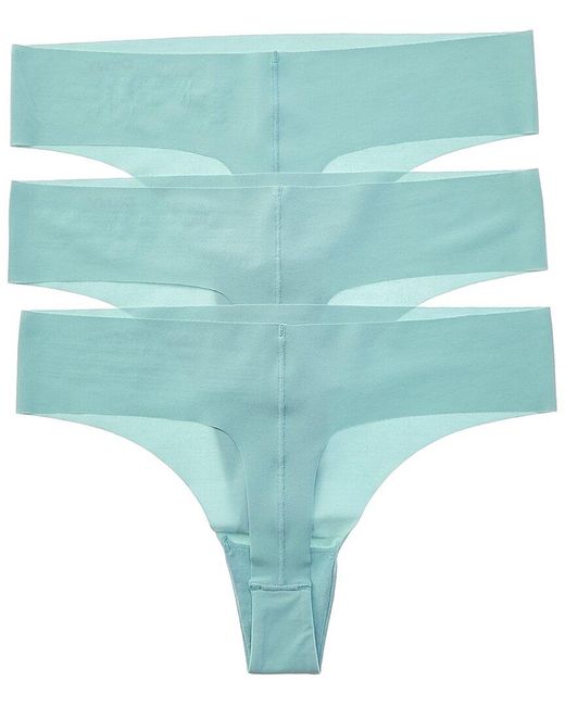 DKNY Blue Set Of 3 Cut Anywhere Thong