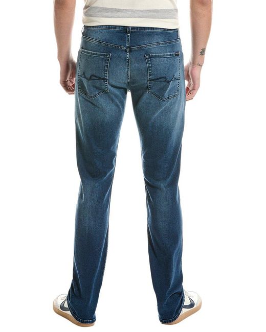 7 For All Mankind Blue Paxtyn Tx Straight Jean for men