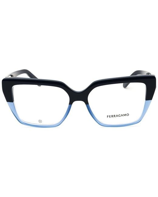 Ferragamo Blue 53Mm Optical Frames