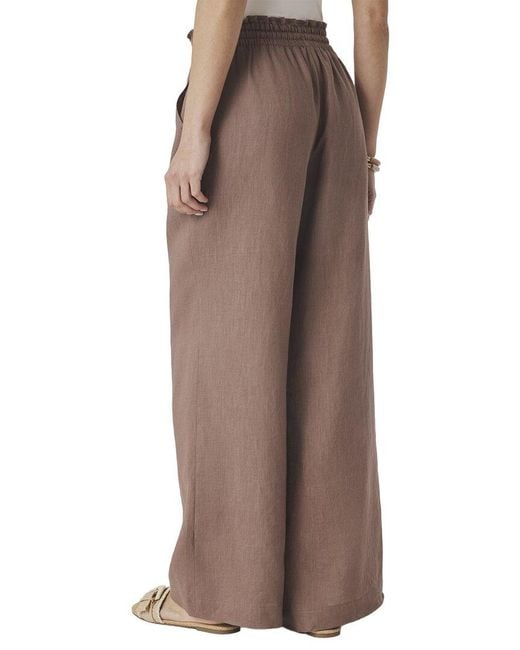 Splendid Brown Stella Linen Pant