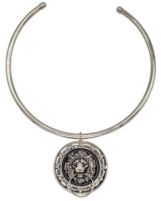 Eye Candy LA Metallic Amanda Lion Cuff Necklace