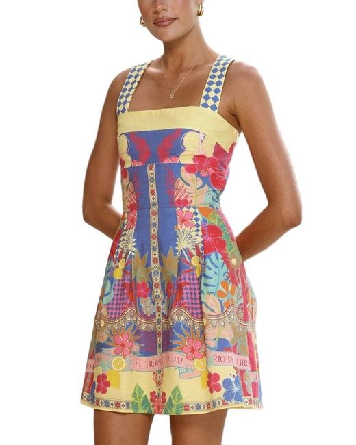 LEON GORI White Sleeveless Mini Dress