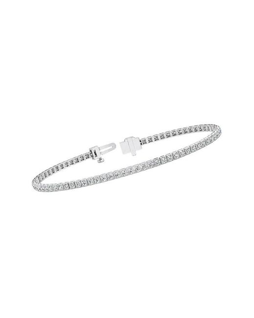 Lab Grown Diamonds White 14K 2.11 Ct. Tw. Lab-Grown Diamond Tennis Bracelet
