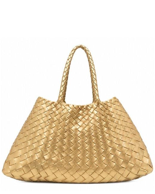 Dragon Diffusion Metallic Santa Croce Big Leather Tote