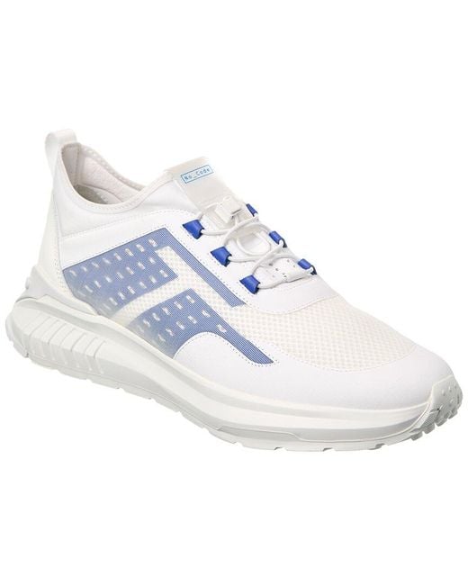 Tod's White Allacciata Rete Running No_Code Mesh & Leather Sneaker for men