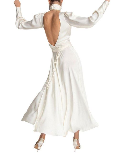 VIBI White Midi Dress