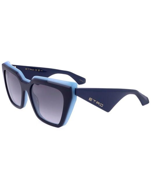 Etro Blue 55Mm Sunglasses