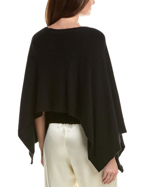 Carolina Herrera Black Cashmere Cape Sweater
