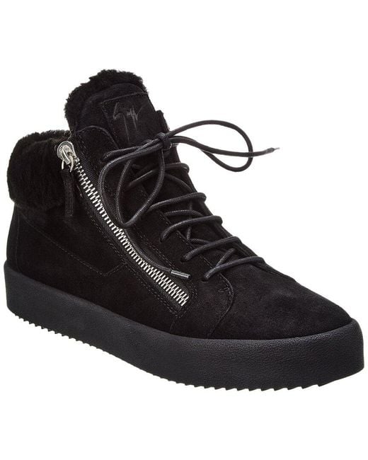 Giuseppe zanotti suede sneaker store