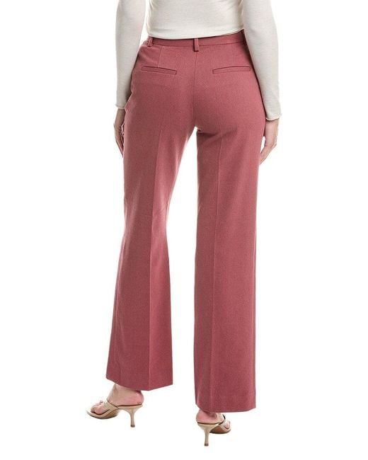 Officine Generale Red Officine Generale Lorine Wool-Blend Pant