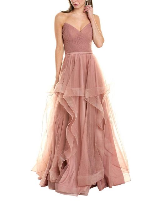 Issue New York Pink Strapless Gown