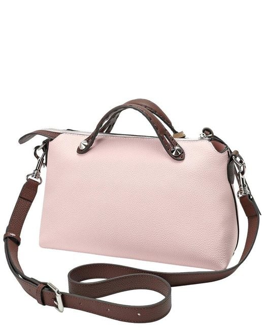 Tiffany & Fred Paris Pink Pebbled Leather Top Handle Satchel