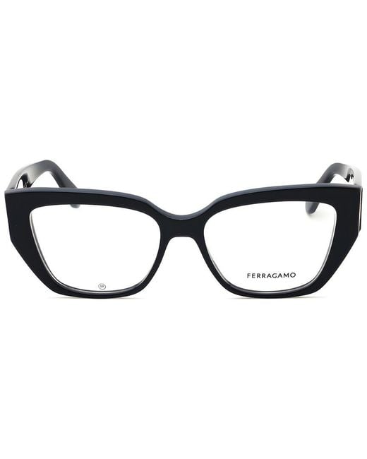 Ferragamo Black 54Mm Optical Frames