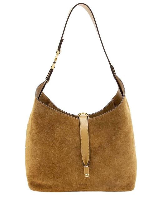 Chloé Brown Suede Marcie Small Hobo (Authentic Pre-Loved)