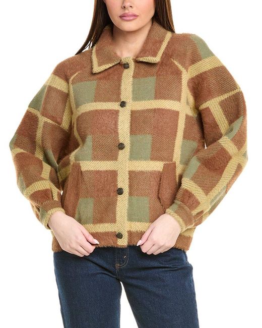 NVLT Natural Eyelash Bomber Jacket