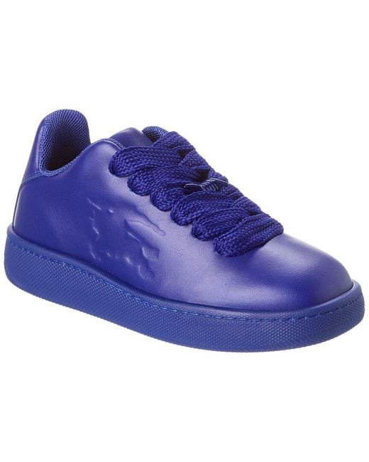 Burberry Blue Box Leather Sneaker