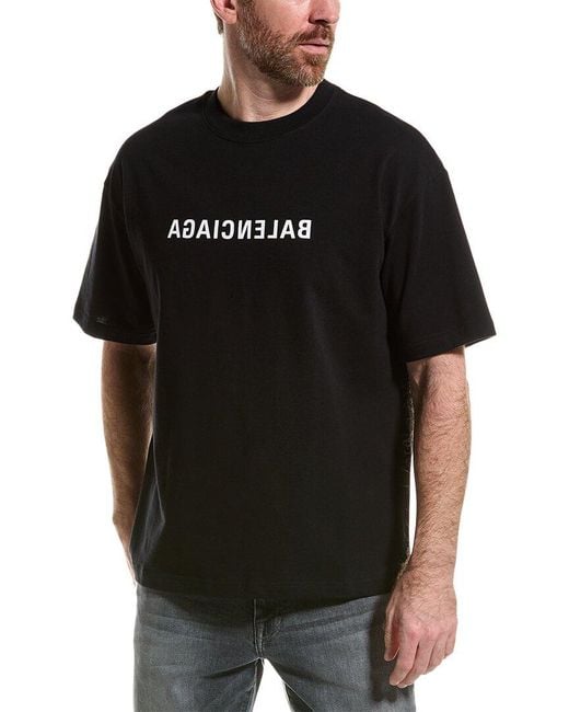 Balenciaga Black Mirror T-shirt for men