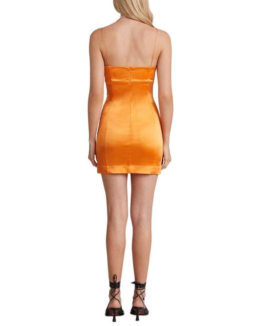 Bec & Bridge Orange Stella Mini Dress