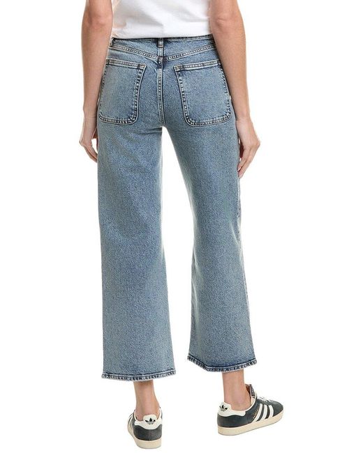 FRAME Blue The Modern Charge Wide Leg Jean