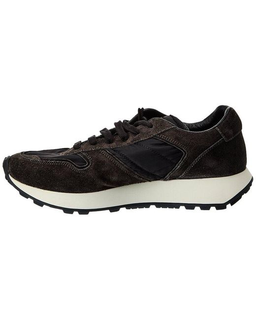 Common Projects Black Track 76 Nylon & Leather Sneaker for men