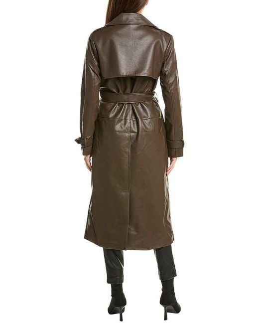 Noize Brown Albina Long Trench Coat