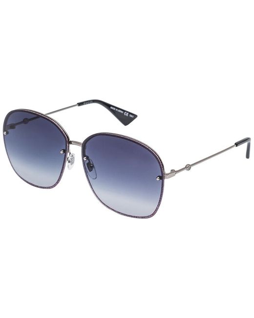 Gucci Gray GG0228S 004 Women's Sunglasses Grey
