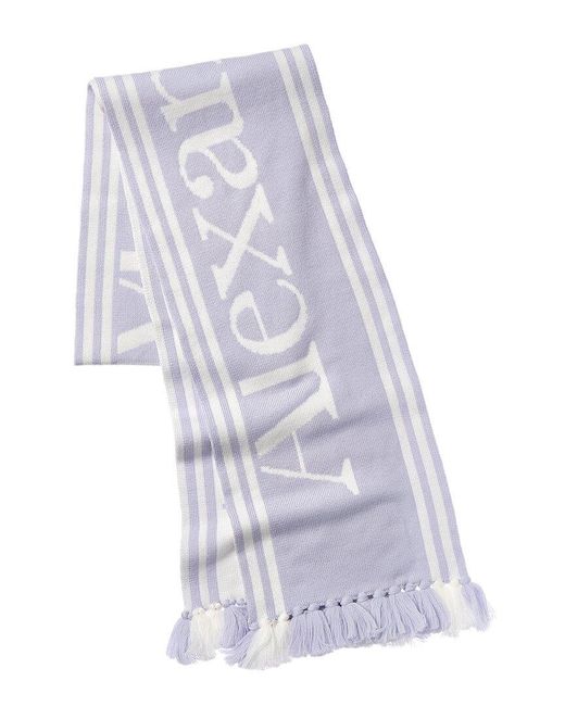 McQueen Blue Wool Scarf