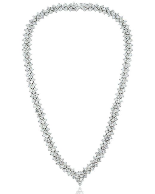 Diana M Metallic Fine Jewelry 18k 22.00 Ct. Tw. Diamond Necklace