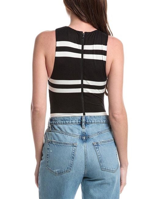 Alice + Olivia Blue Alice + Olivia Rothy Sculpted Bodysuit