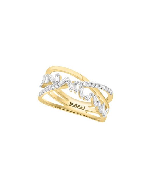 Effy Fine Jewelry Metallic 14K 1.07 Ct. Tw. Diamond & Sapphire Ring