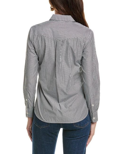 Officine Generale Gray Officine Generale Ella Stripe Top