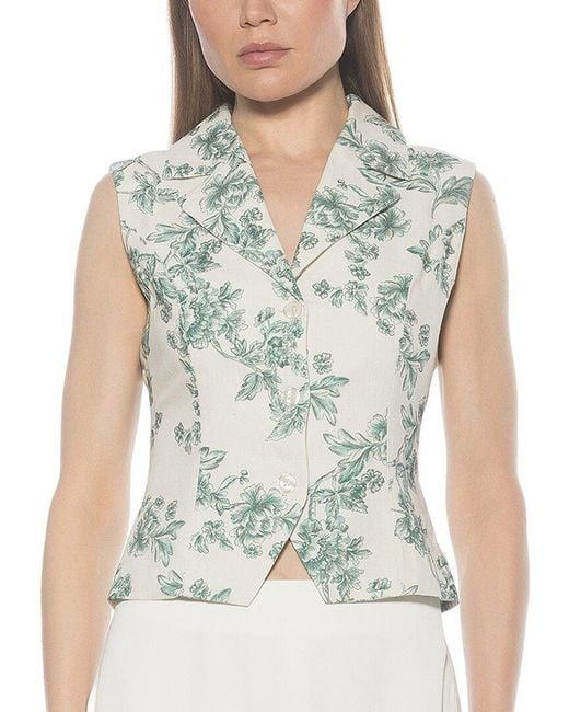Alexia Admor Green Luisa Vest Top