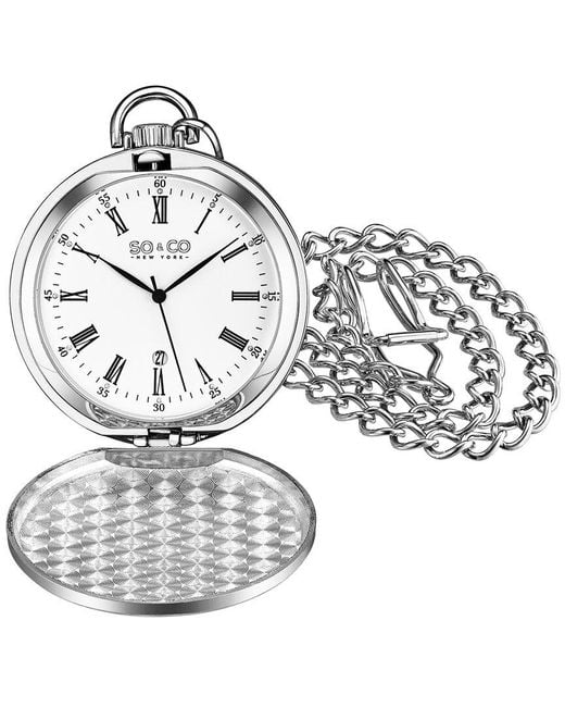 SO & CO Metallic Madison Watch Face for men