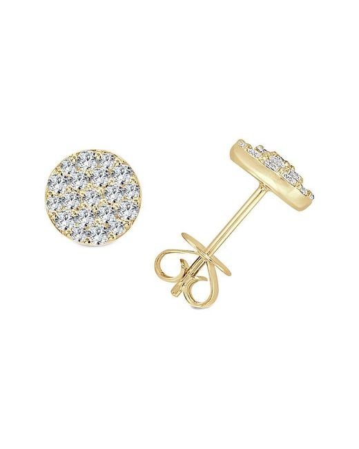 Sabrina Designs Metallic 14K 0.72 Ct. Tw. Diamond Earrings