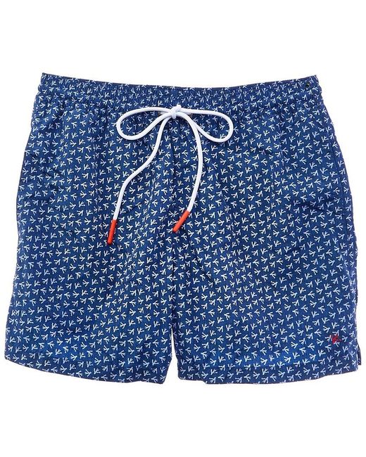 Isaia Blue Swim Short for men