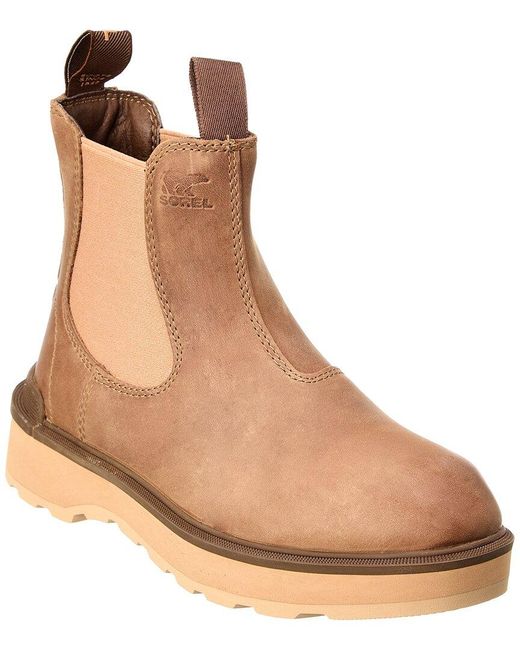 Sorel Brown Hi-line Chelsea Leather Boot