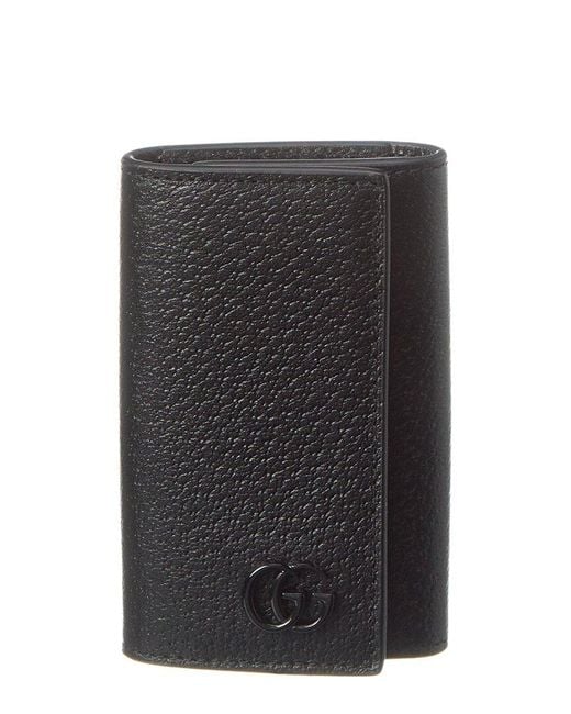Gucci Black GG Marmont Leather Key Case for men
