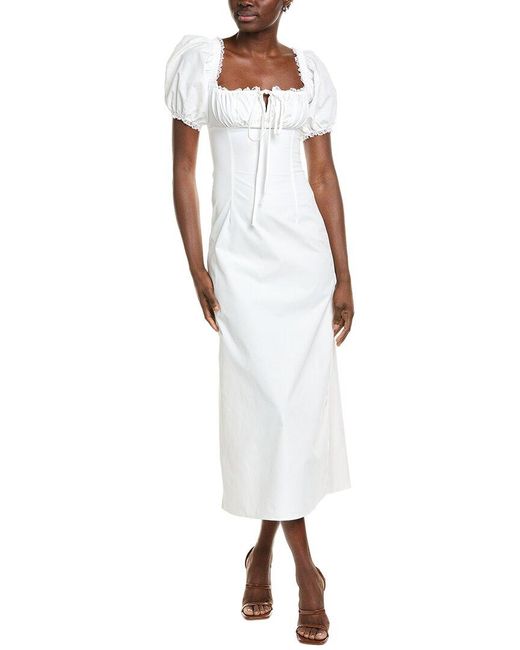 IPPONELLI White Tie-Front Maxi Dress