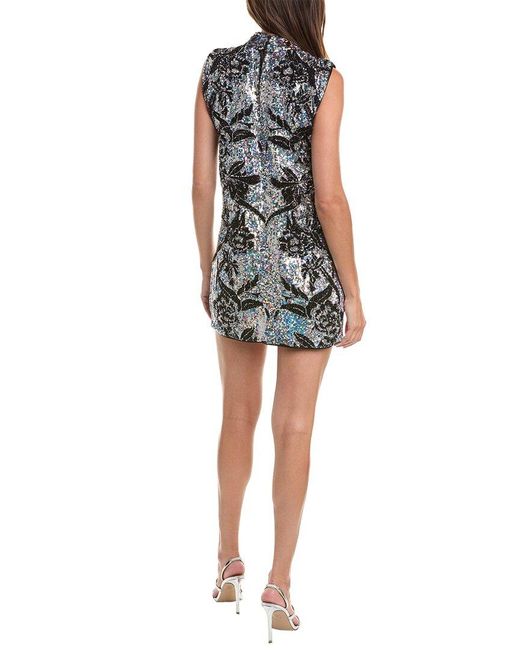 AllSaints Metallic Harper Embellished Mini Dress