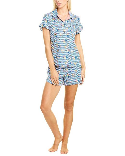Jane and Bleecker Womens 2-Pack Sleep Short, Blue Floral, Medium :  : Clothing, Shoes & Accessories