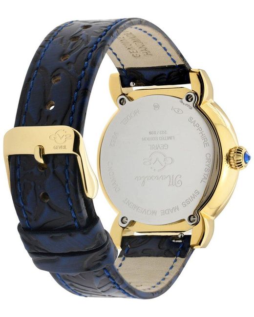 Gv2 Blue Marsala Diamond Watch