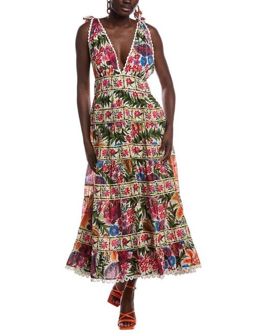 Farm Rio Red Midi Dress