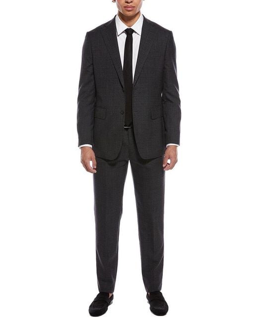 English Laundry Black 2Pc Wool-Blend Suit for men