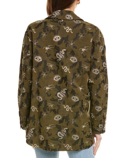 Johnny Was Brown Shirt Jacket