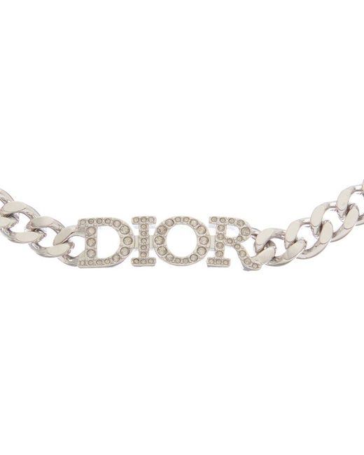 Dior Necklace in White | Lyst UK