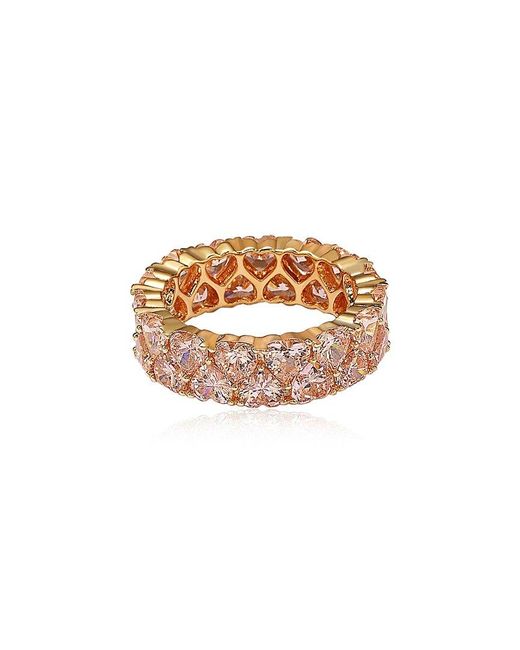 Suzy Levian CZ Jewelry White Suzy Levian Silver Cz Eternity Ring