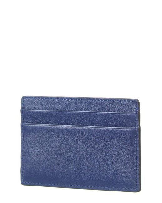 Versace Blue Leather Card Case for men