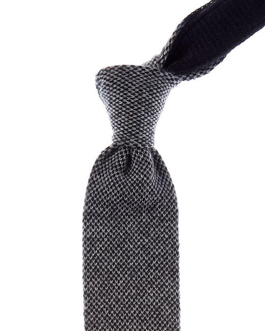 Brunello Cucinelli Blue Cashmere Tie for men