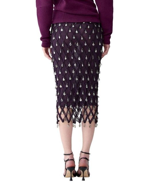 Carolina Herrera Purple Skirt