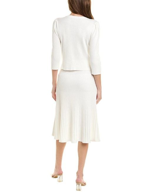 Nanette Lepore White 2pc Top & Skirt Set
